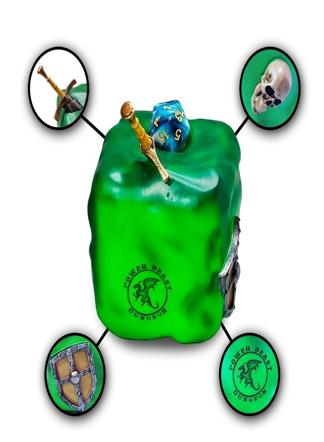 POWER BEAST DND Dice Jail Gelatinous Cube, Dice Jail Prison, Time Out Gelatinous Cube, Punish Your Polyhedric Dice, D&D, Dungeon Master, Dungeons and Dragons. - Image 3